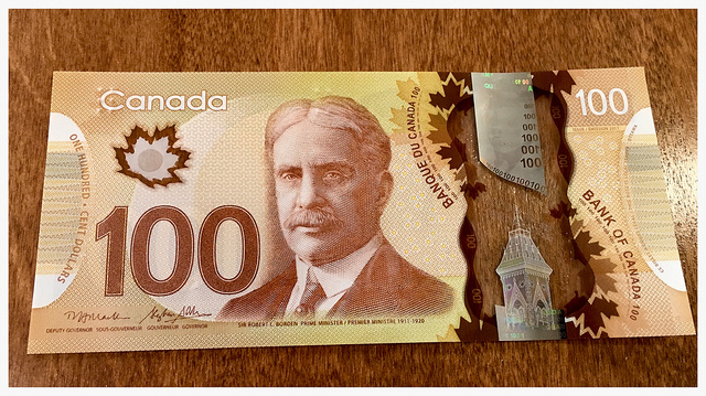 CAD $100 Bills