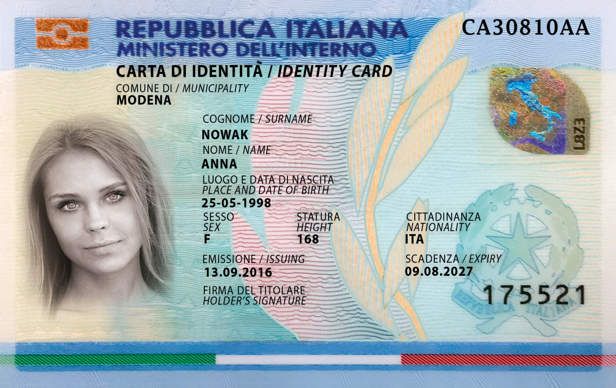 Order Fake Italian ID card online