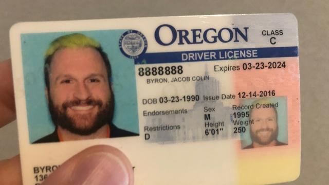 real and fake Oregon driver’s license