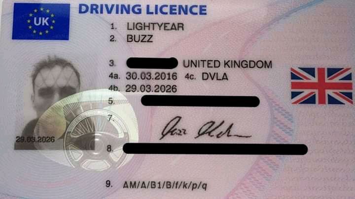 Drivers license - UK